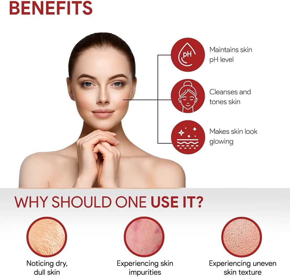 Good Vibes Rosehip Clarifying Toner 120ml - Alcohol-Free Anti-Aging Hydrating Facial Spray for Glowing Skin | Natural, Vegan, No Parabens or Sulfates | Perfect for Daily Skincare Routine & Travel