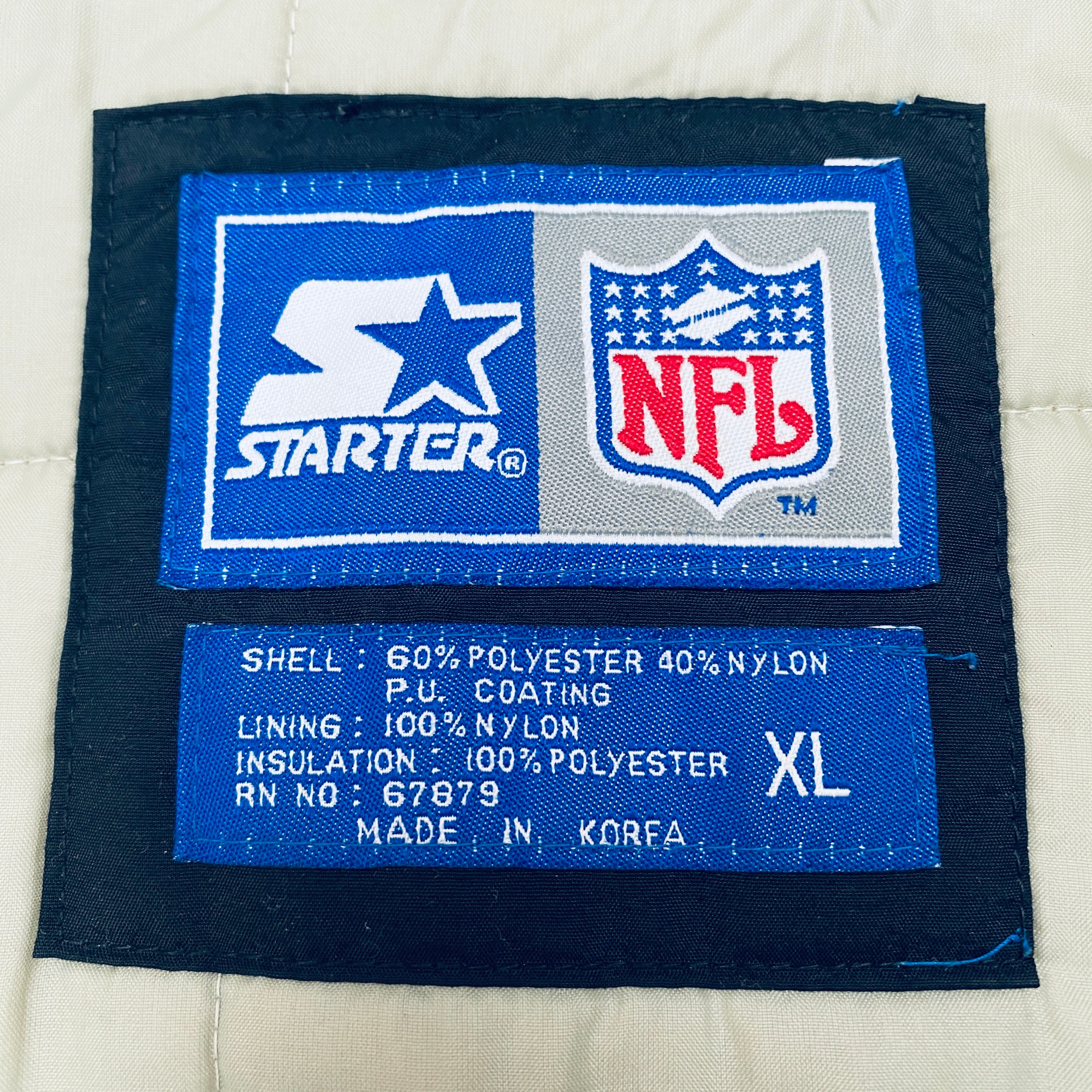 1990s Oakland Raiders Full-Zip Starter Parka Jacket - XL | Vintage NFL Football Outerwear for Men | Game Day, Tailgating & Cold Weather Wear