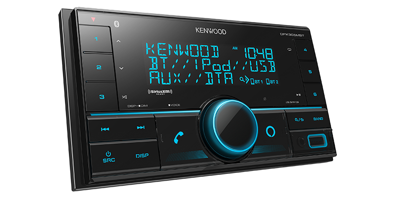 Kenwood DPX305MBT 2 Din Bluetooth Car Stereo - Digital Media Receiver with USB/AUX Input, Hands-Free Calling & HD Radio - Perfect for Toyota, Honda, Ford & More - Upgrade Your Car Audio System for Commuting & Road Trips