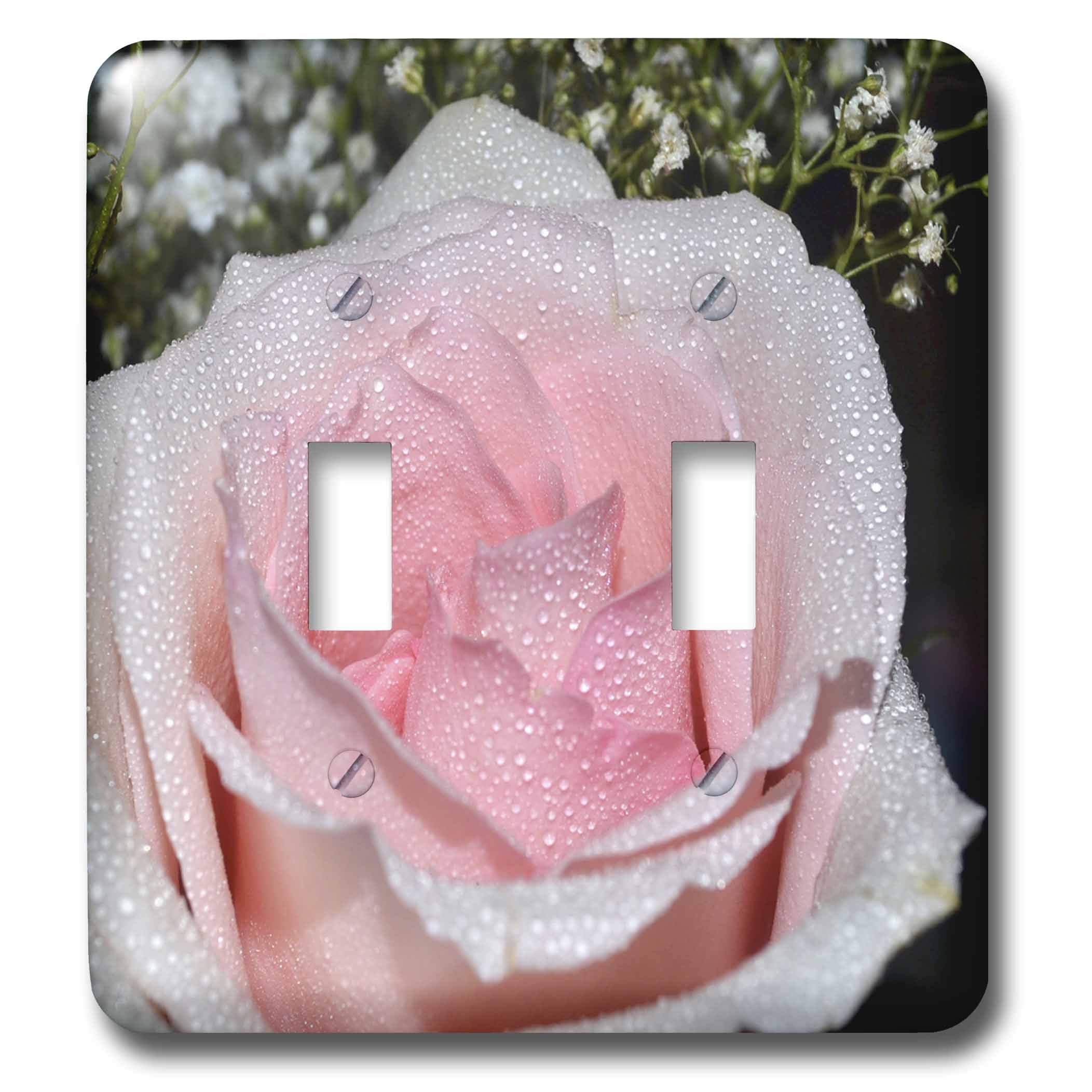 3D Rose Soft Toggle Switch - Multi-Color Decorative Light Switch Cover for Home, Bedroom, Nursery & Office Decor