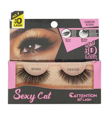 3D Sexy Cat Eyelashes - Natural & Dramatic False Lashes for Women (Choose Your Style) | Perfect for Halloween, Cosplay, and Night Out Makeup Looks
