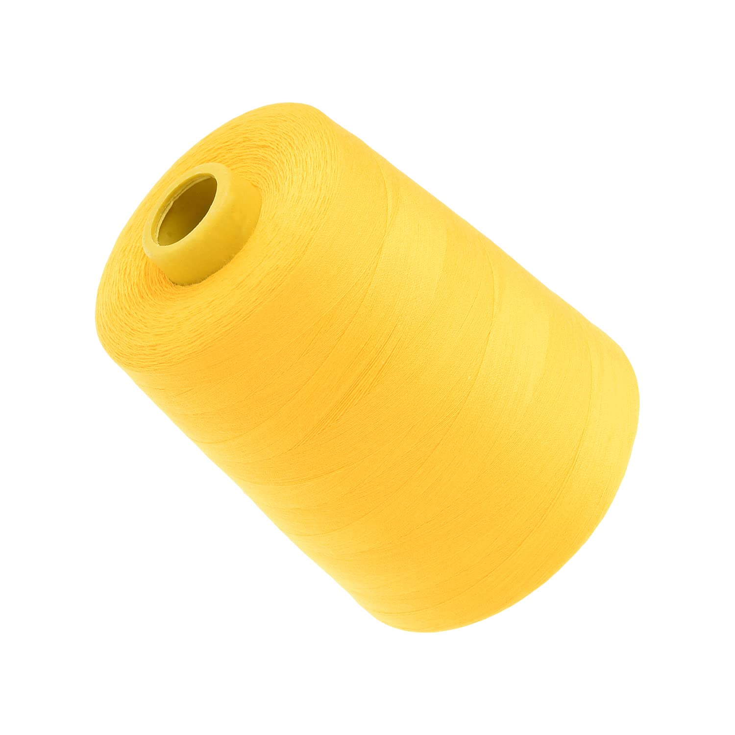 Bettomshin 1Pcs High-Quality Polyester Serger Machine Thread - 8000 Yards Per Spool, Embroidery & Connecting Thread (402 Dia) for Manual & Machine Sewing - Vibrant Yellow 385 - Perfect for Quilting, Garment Construction & Craft Projects