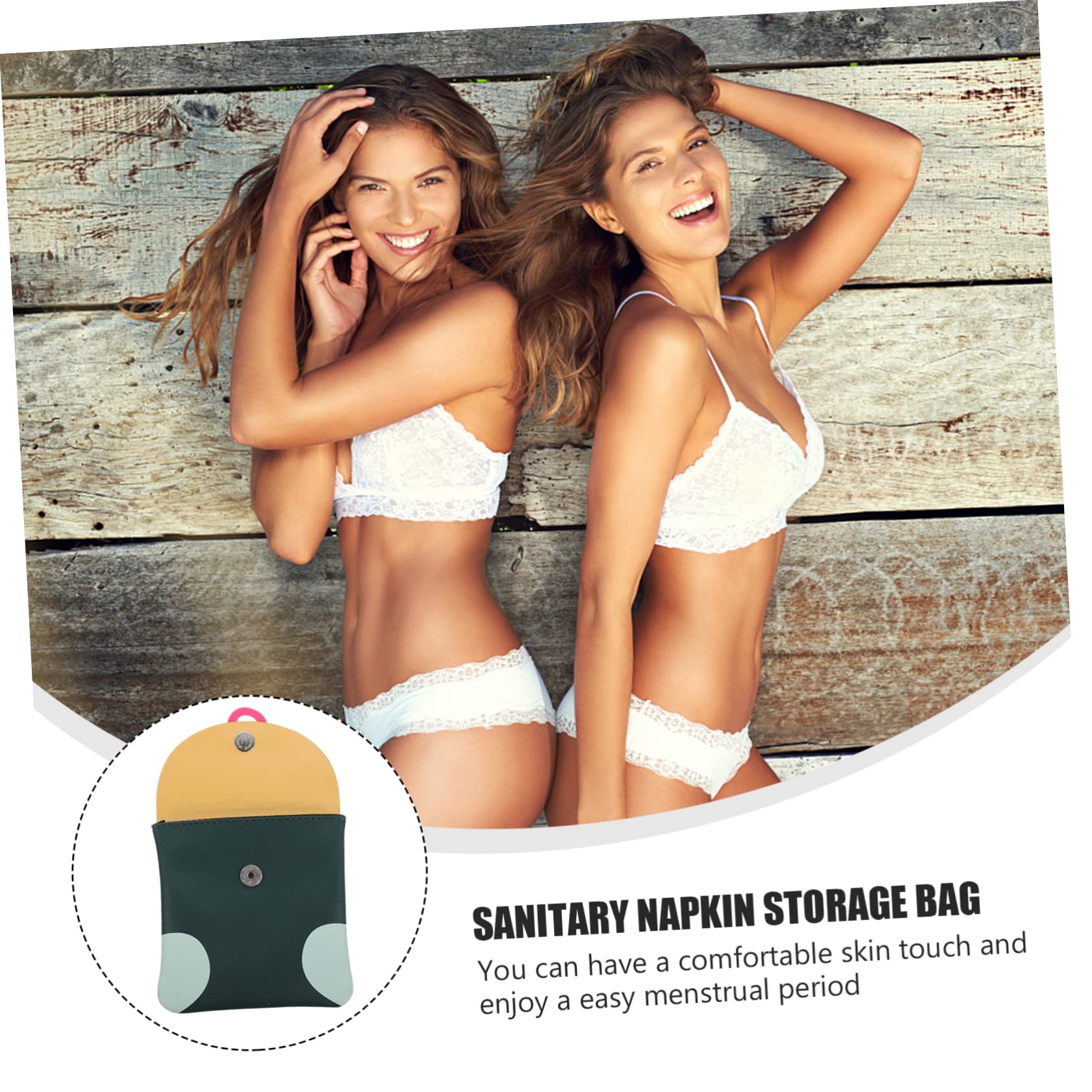 Minkissy 8 Pack Sanitary Pad Storage Bags - Waterproof Menstrual Pouch for Travel & Outdoor - Organize & Protect Pads, Tampons & Feminine Hygiene Products - Perfect for Gym, Work, School & Camping Trips