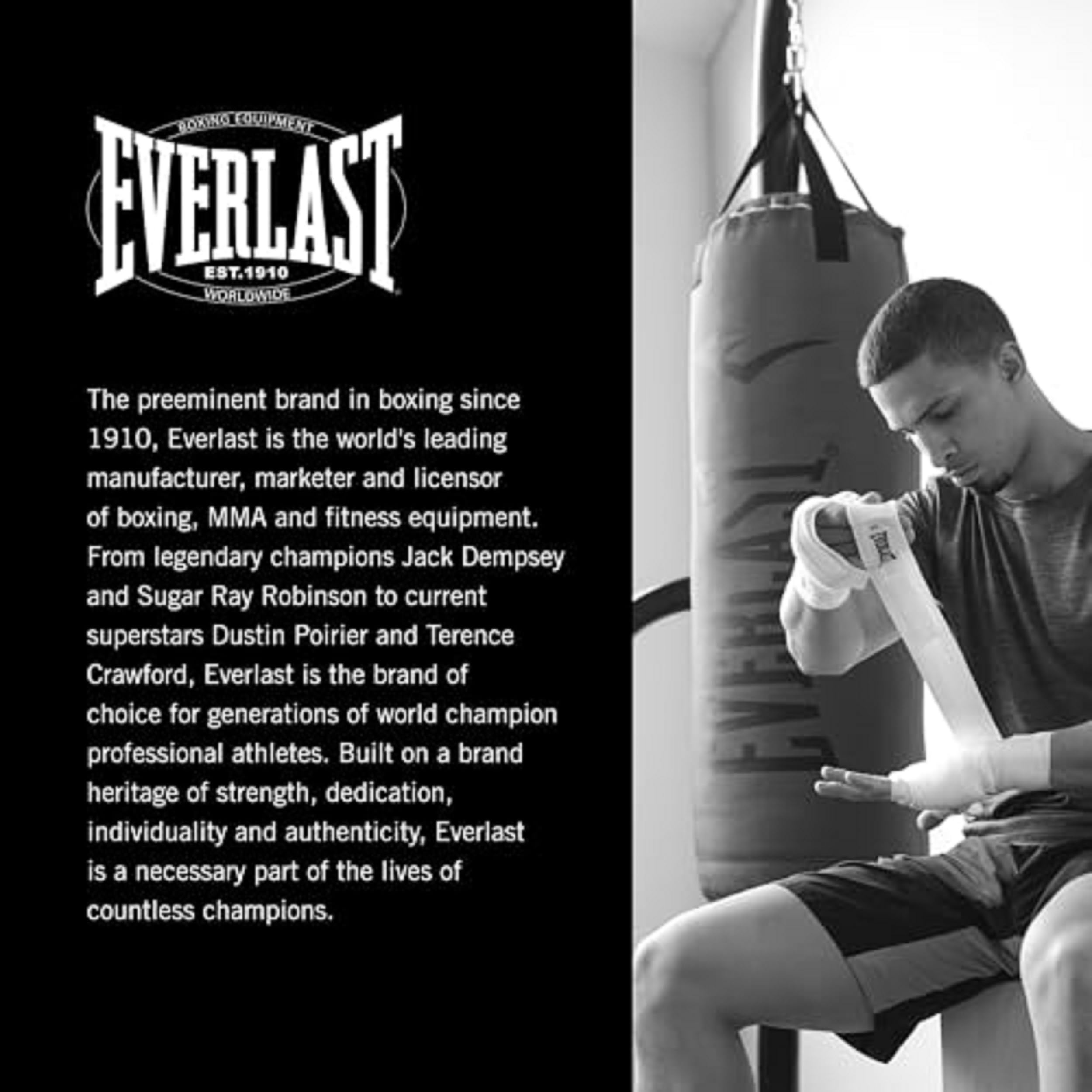 Everlast Free Standing Punching Bag - Heavy Duty Fitness Training Heavy Bag for Indoor & Home Gym Workouts | Boxing, MMA, Kickboxing & Cardio Training