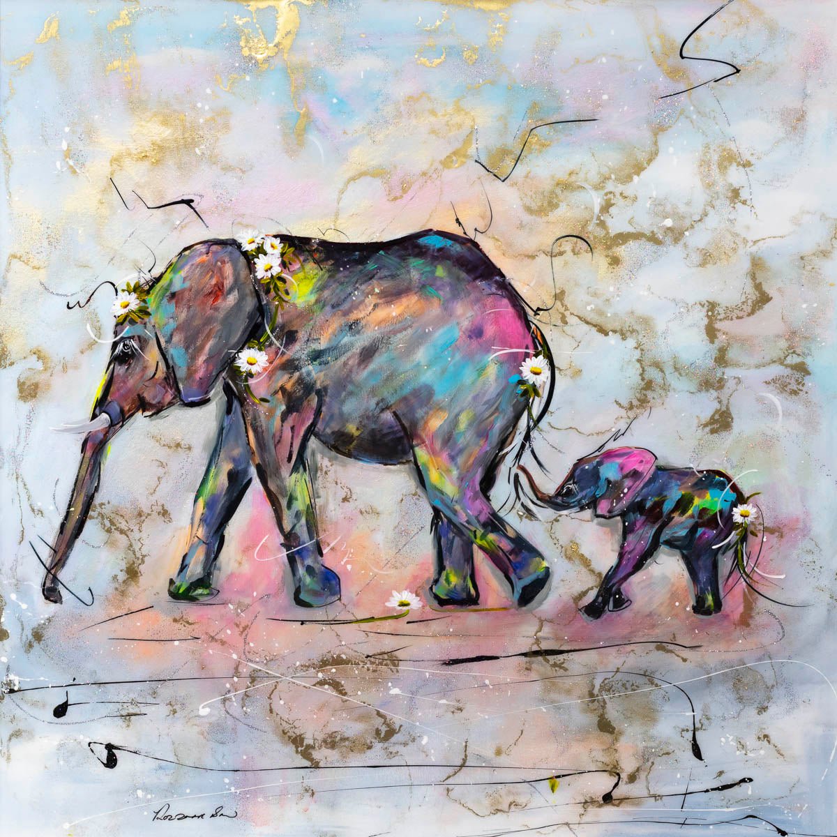 Original 'A Mother's Love is Forever' Art Print - Perfect for Home Decor, Gifts & Nursery Wall Art