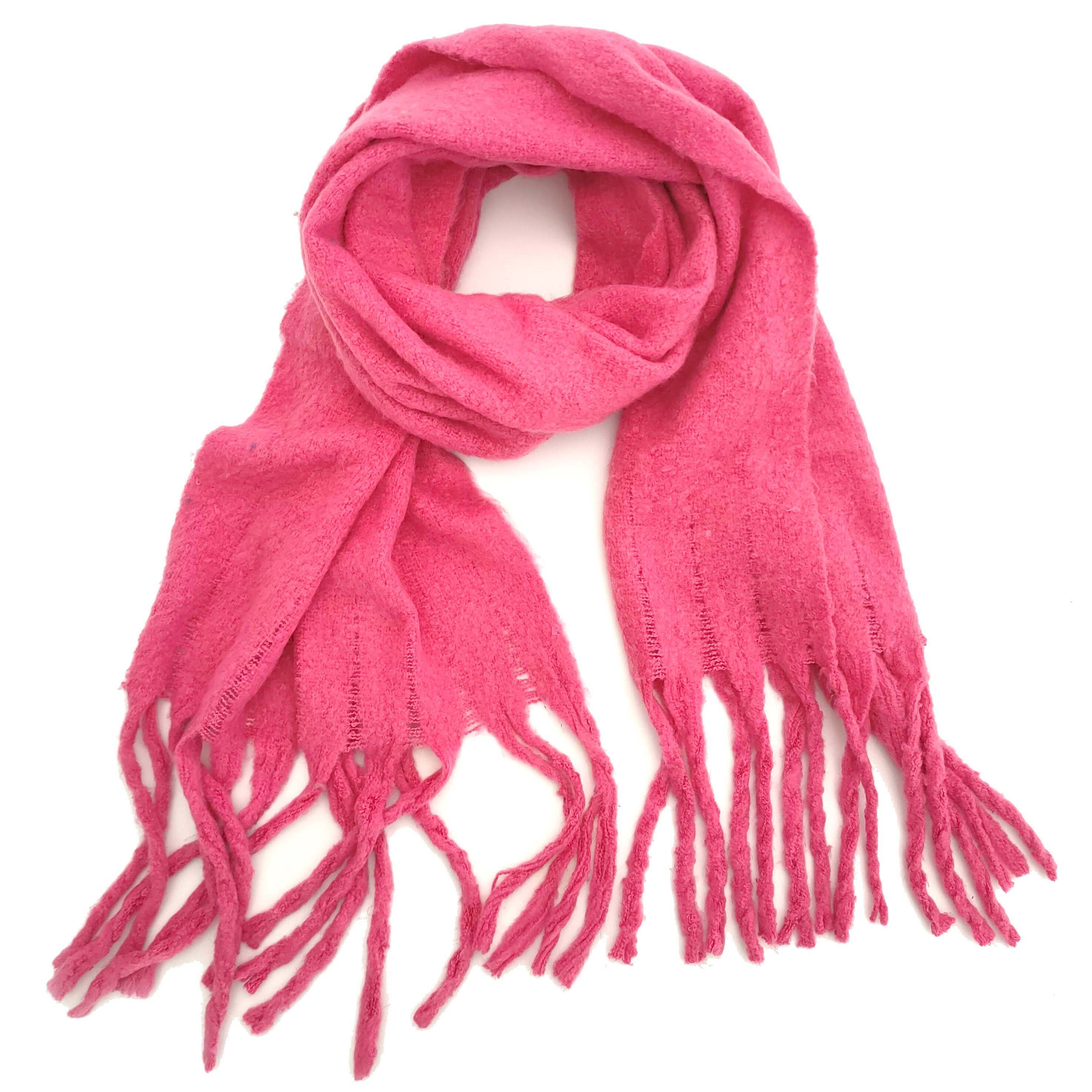 Extra Thick Soft Tasseled Winter Scarf for Women - Warm Knitted Fashion Accessory for Cold Weather, Outfits & Gift Giving