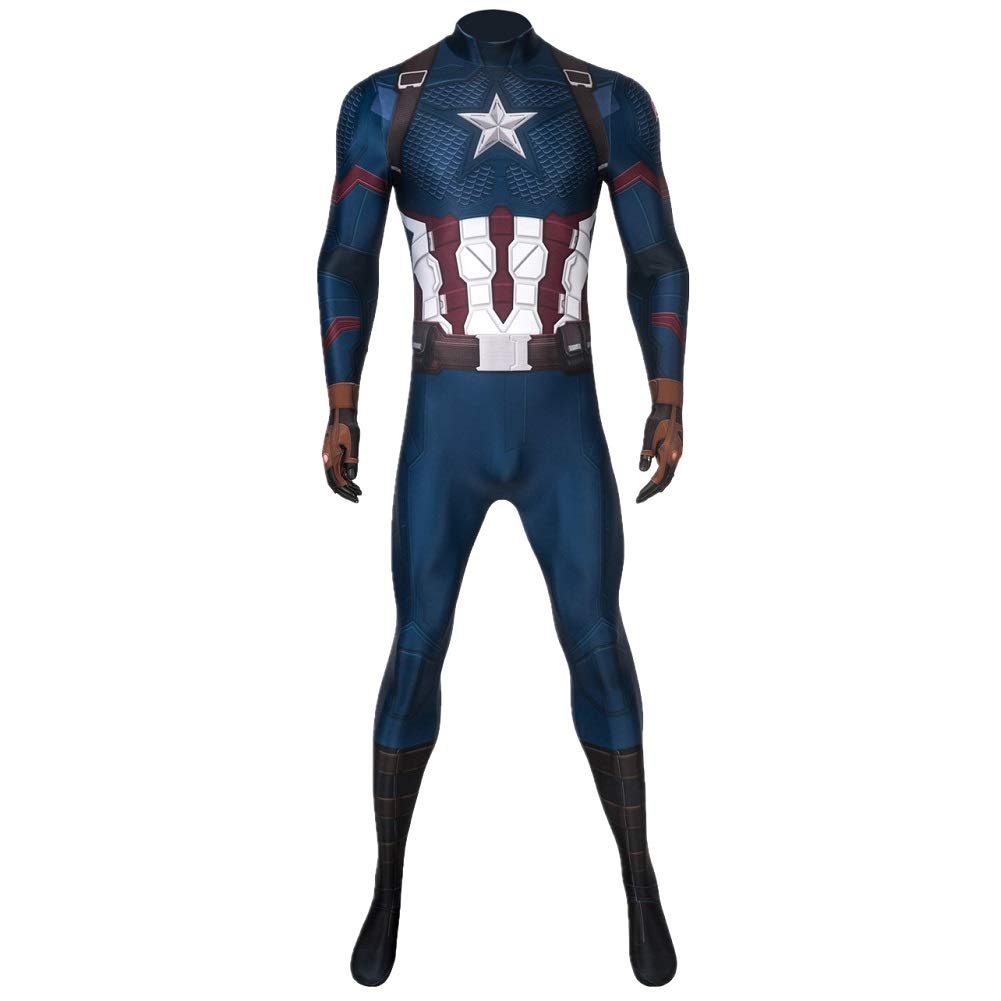 Captain Soldier Superhero Costume - Deluxe Halloween Cosplay Jumpsuit for Adults | Perfect for Comic Con, Cosplay Events & Halloween Parties