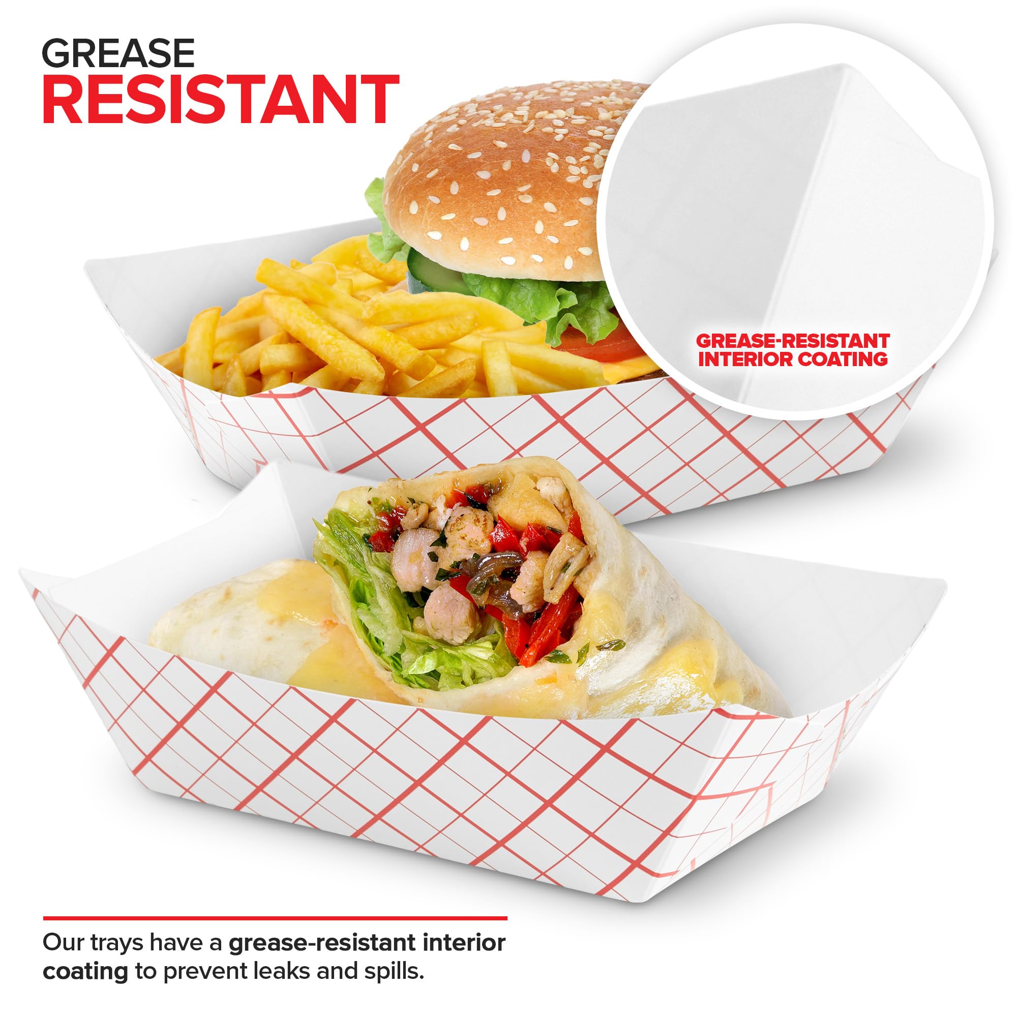 250-Pack Large Disposable Paper Food Boats (5.75