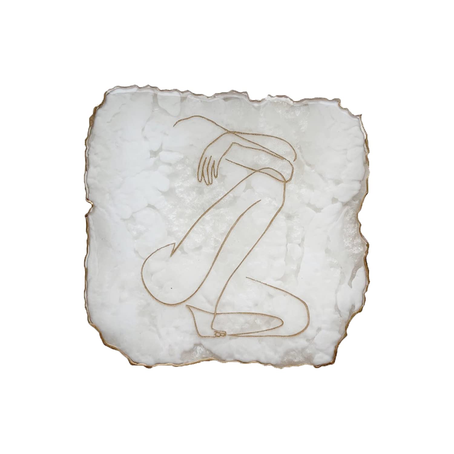 Natural Square Geode Coaster Agate Resin Molds - Premium Silicone Molds for Epoxy Resin Casting, DIY Jewelry Making & Home Decor (YMDY0957) - Perfect for Crafting Unique Coasters, Pendants, and Decorative Pieces