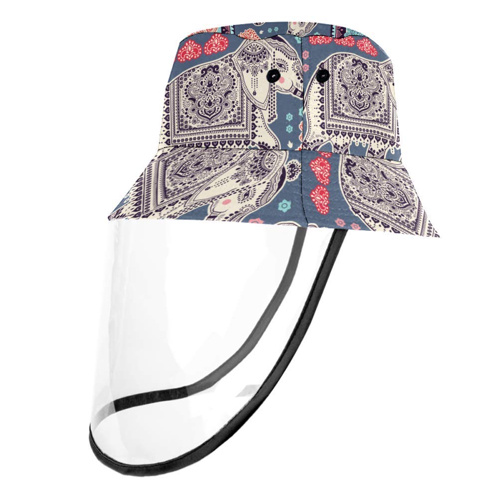 Kids Sun Protective Bucket Hats with Detachable Elephant Ornaments - UPF 50+ UV Protection Summer Hats for Boys & Girls, Adjustable Outdoor Play Caps (21.2 Inch Brim) - Perfect for Beach, Park, and Outdoor Activities