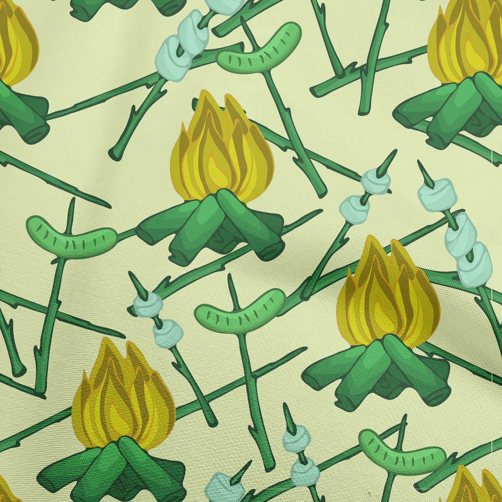 oneOone Velvet Lime Fabric by The Yard - 58