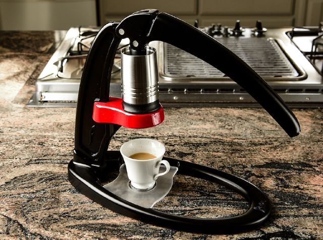 Premium Flair & ROK Manual Espresso Maker Bundle - Professional Grade Home Coffee Brewing Kit for Espresso Lovers | Perfect for Small Kitchens, Camping & Office Use