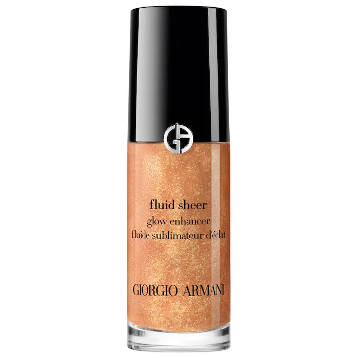 Armani Beauty Luminous Fluid Sheer Glow Enhancer - Natural Radiance Face Highlighter for Dewy Makeup Look | Perfect for Daytime Glow & Nighttime Highlighting