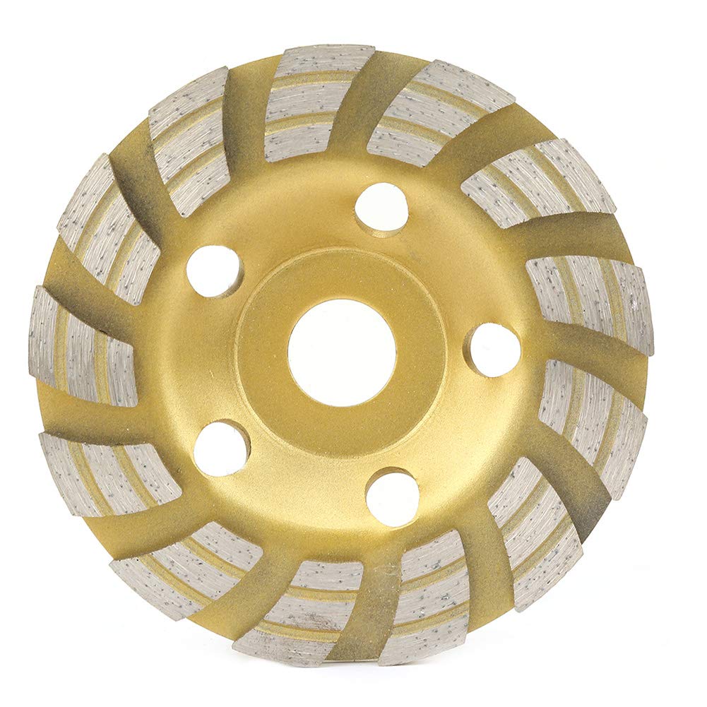 Diamond Grinding Cup Wheel for Granite, Concrete, and Masonry - Low Cutting Resistance, Fast & Smooth Cutting - Perfect for Stone Fabrication, Tile Removal, and Surface Preparation