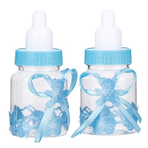 24pcs Fillable Plastic Candy Bottles - Lovely Milk Bottle Candy Box for Baby Shower Favors, Party Decorations & Keepsakes | Perfect for Birthday Parties, Wedding Favors and Holiday Gifts