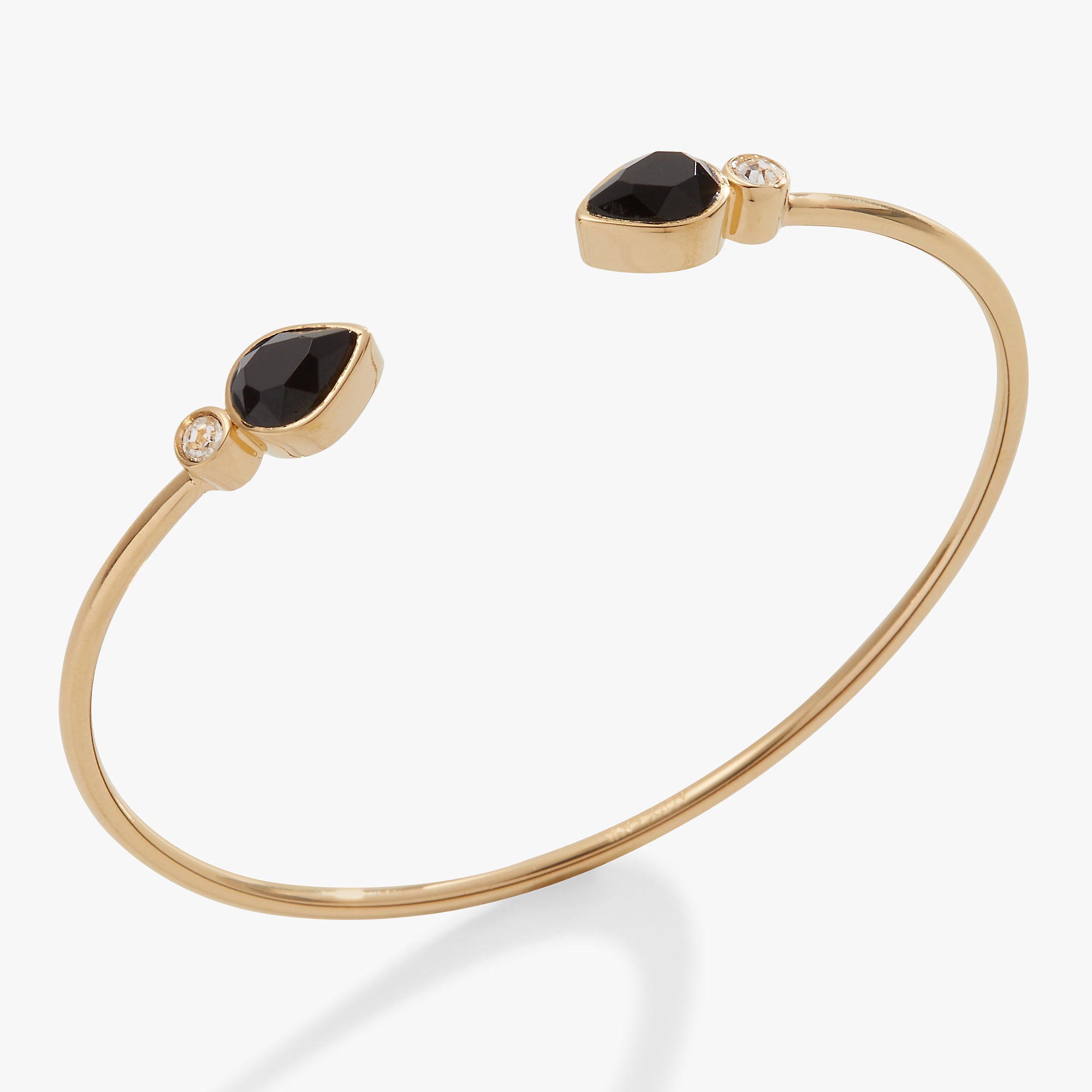 Black Onyx Cuff Bracelet for Women - Elegant Adjustable Bangle with Healing Stone - Perfect for Meditation, Yoga & Spiritual Jewelry Gifts
