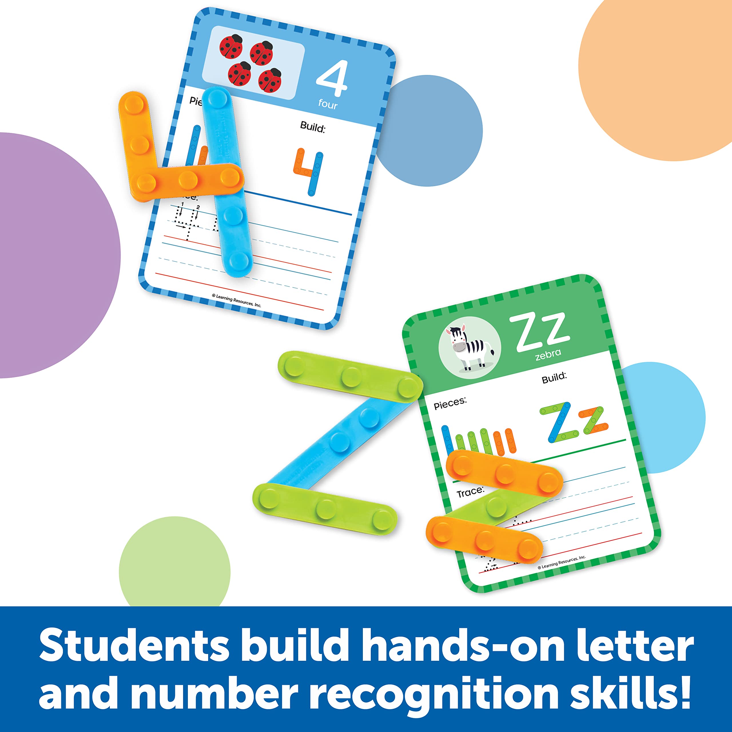 Skill Builders! Letter & Number Maker Classroom Set - Educational Alphabet & Math Learning Toys for Kids - Perfect for Preschool, Kindergarten & Homeschool Activities