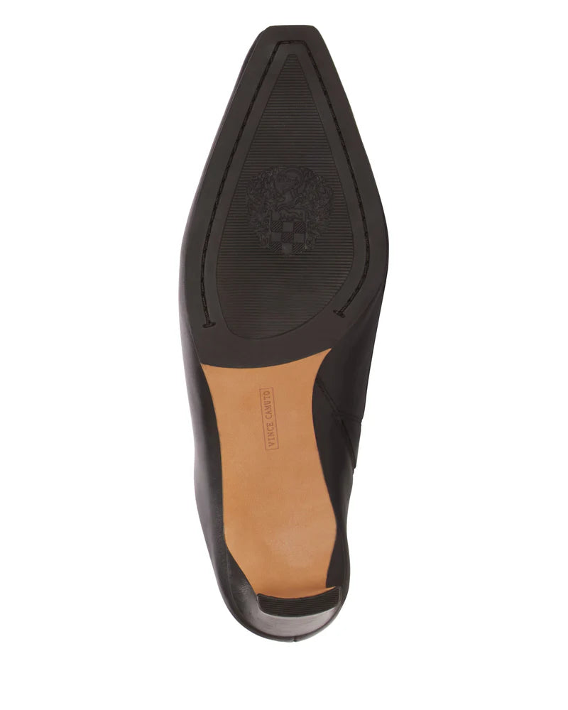 Alexie Kitten Heel Mule Shoes for Women - Comfortable Black Slip-On Loafers | Perfect for Office, Party & Casual Wear