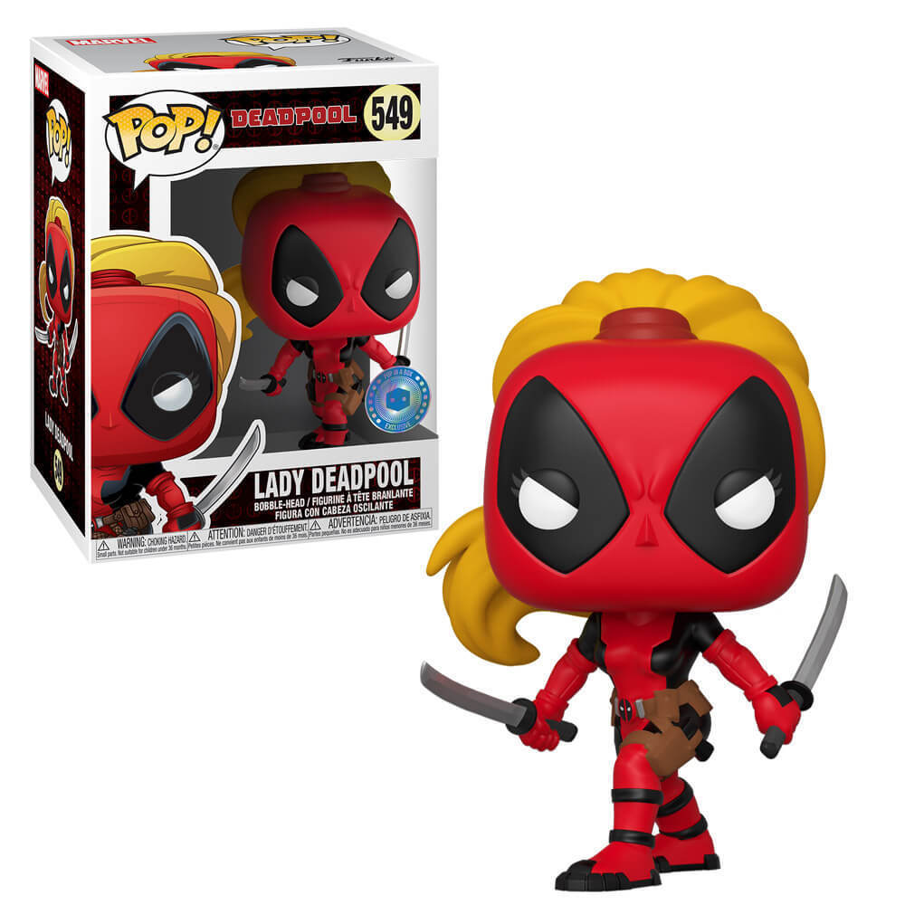 Deadpool & Lady Deadpool #549 Action Figure - Collectible Marvel Comics Superhero Toy for Fans & Gifts | Display, Cosplay, and Role-Play Scenes
