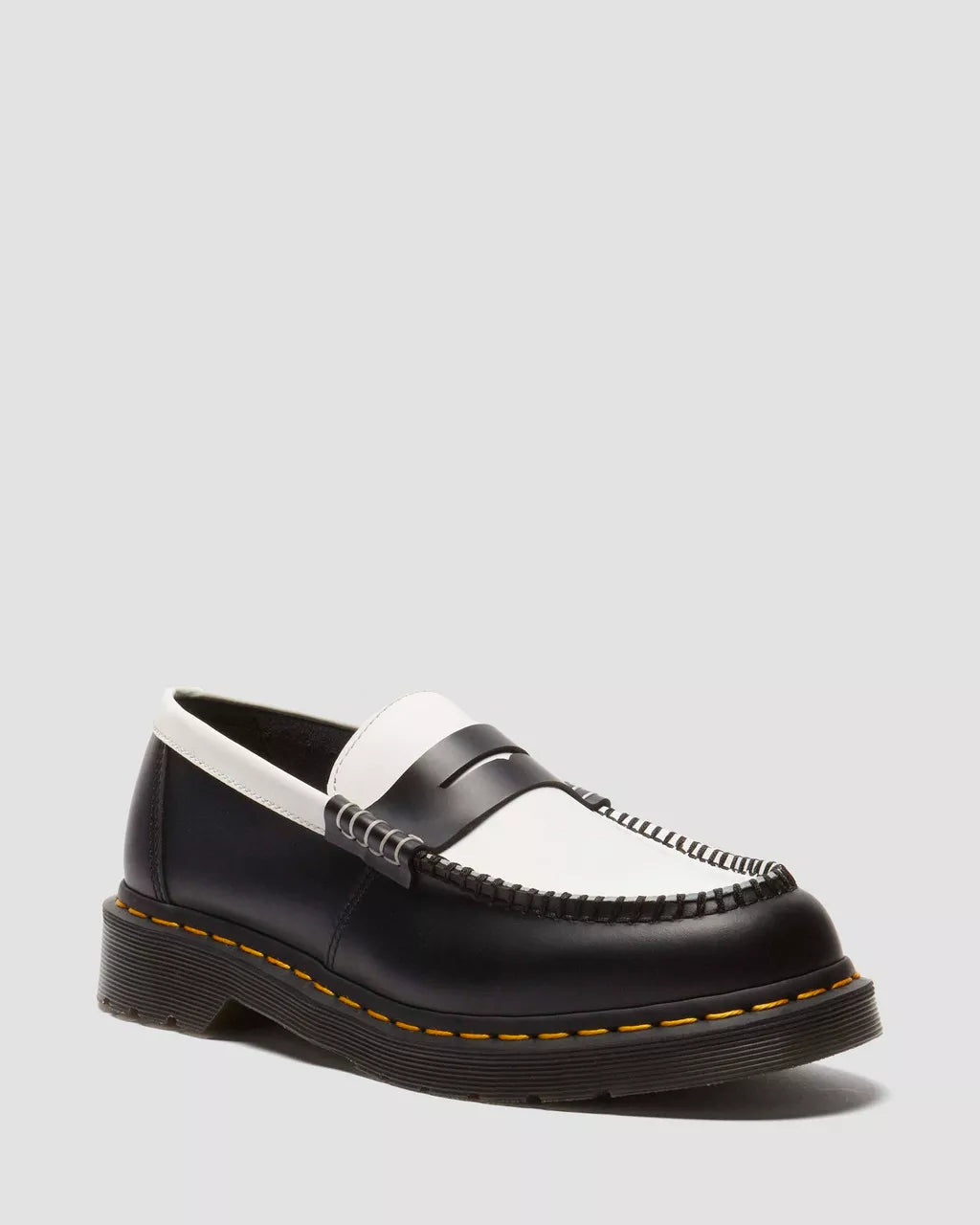 Penton Two-Tone Smooth Leather Loafers for Men - Comfortable Slip-On Dress Shoes for Business, Casual & Office Wear