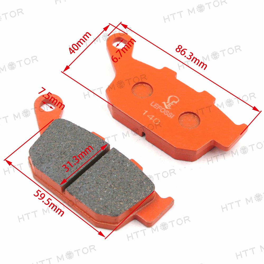 HTTMT Carbon Ceramic Brake Pads for Buell Blast XB9SX & Lightning CityX Motorcycles - High-Performance Braking for Urban Commuting and Street Riding