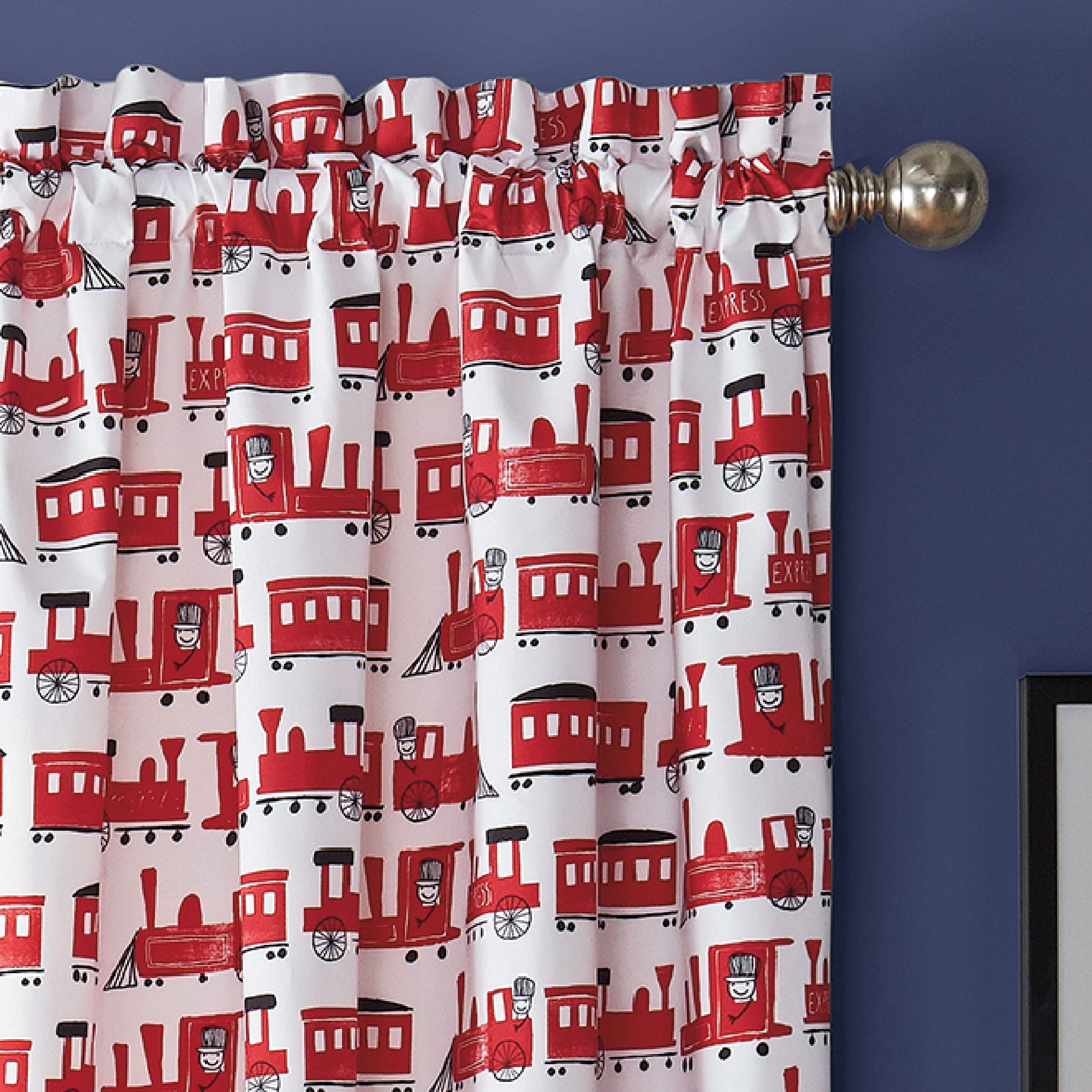 Waverly Kids Room Darkening Curtains - Express Train Design 42
