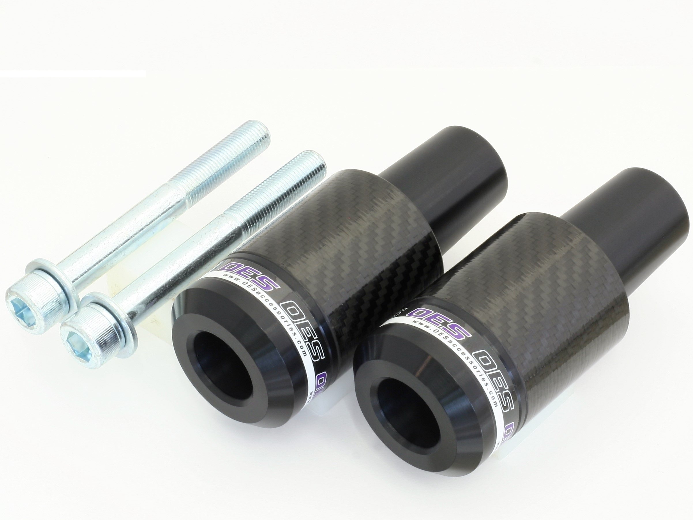 OES Carbon Frame Sliders for Yamaha FZ-07/MT07 2014-2025 - Purple | Motorcycle Protection