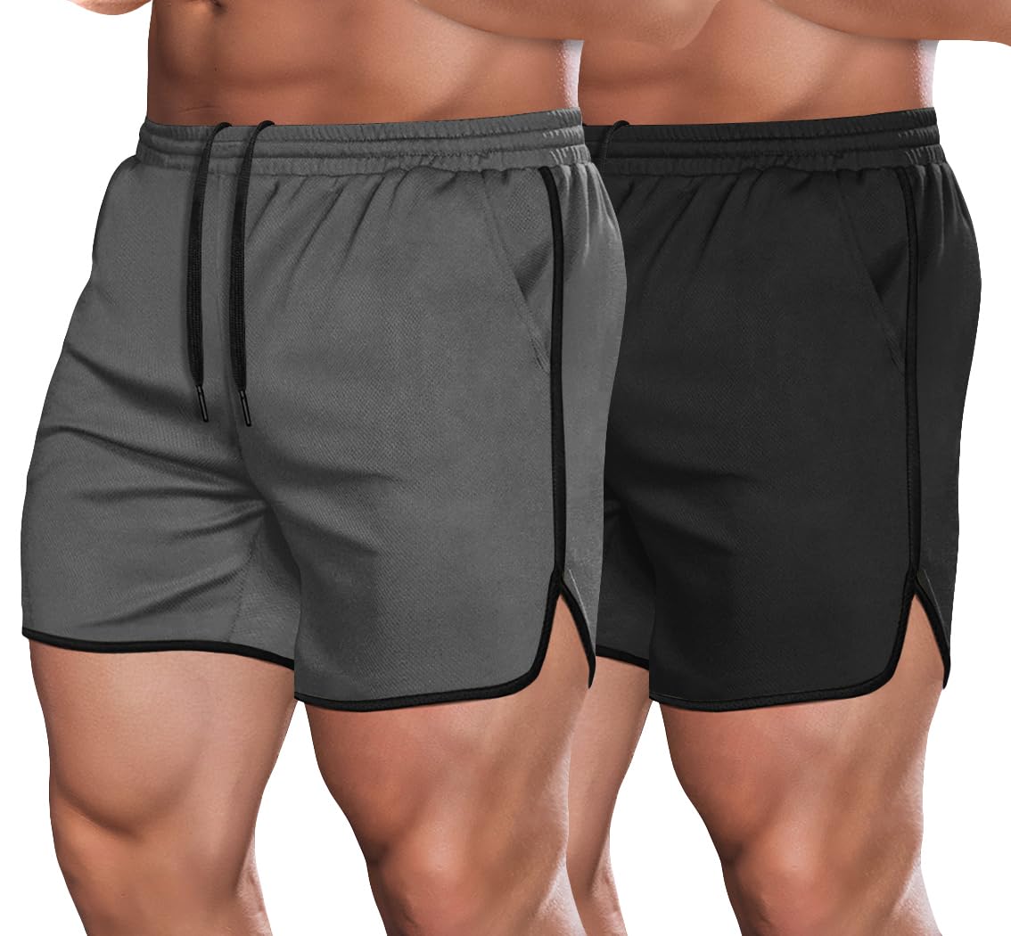 COOFANDY Men's Gym Shorts - Lightweight Workout Running Shorts with Pockets for Bodybuilding, Training & Jogging | Perfect for Gym, Outdoor Sports & Casual Wear