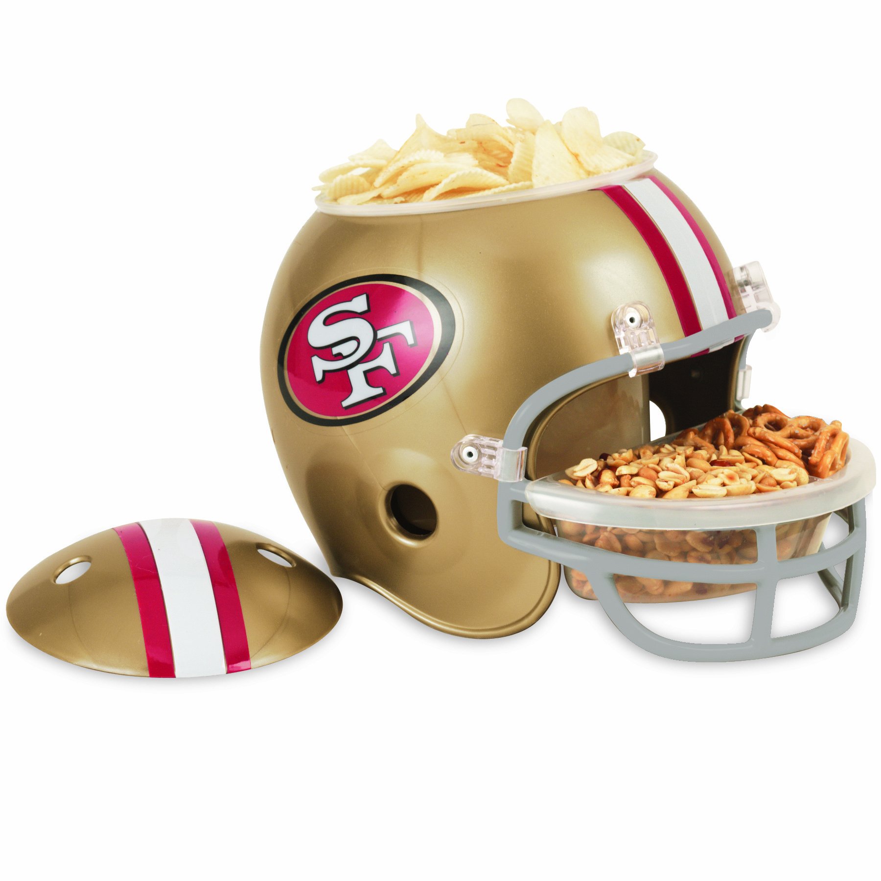 Official NFL Snack Helmet - Reusable Snack Bowl for Football Games, Parties & Tailgating - Perfect for Chips, Popcorn & Snacks - Team Logo Design (Choose Your Team)