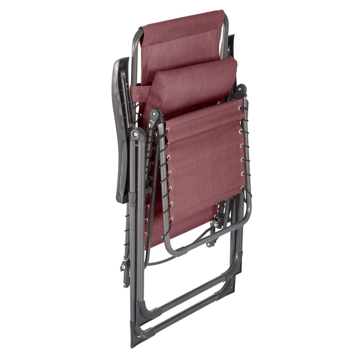 Premium Garden Relax Armchair Silos Bordeaux - Outdoor Patio Lounge Chair with Weather-Resistant Fabric - Perfect for Backyard, Poolside & Balcony Relaxation