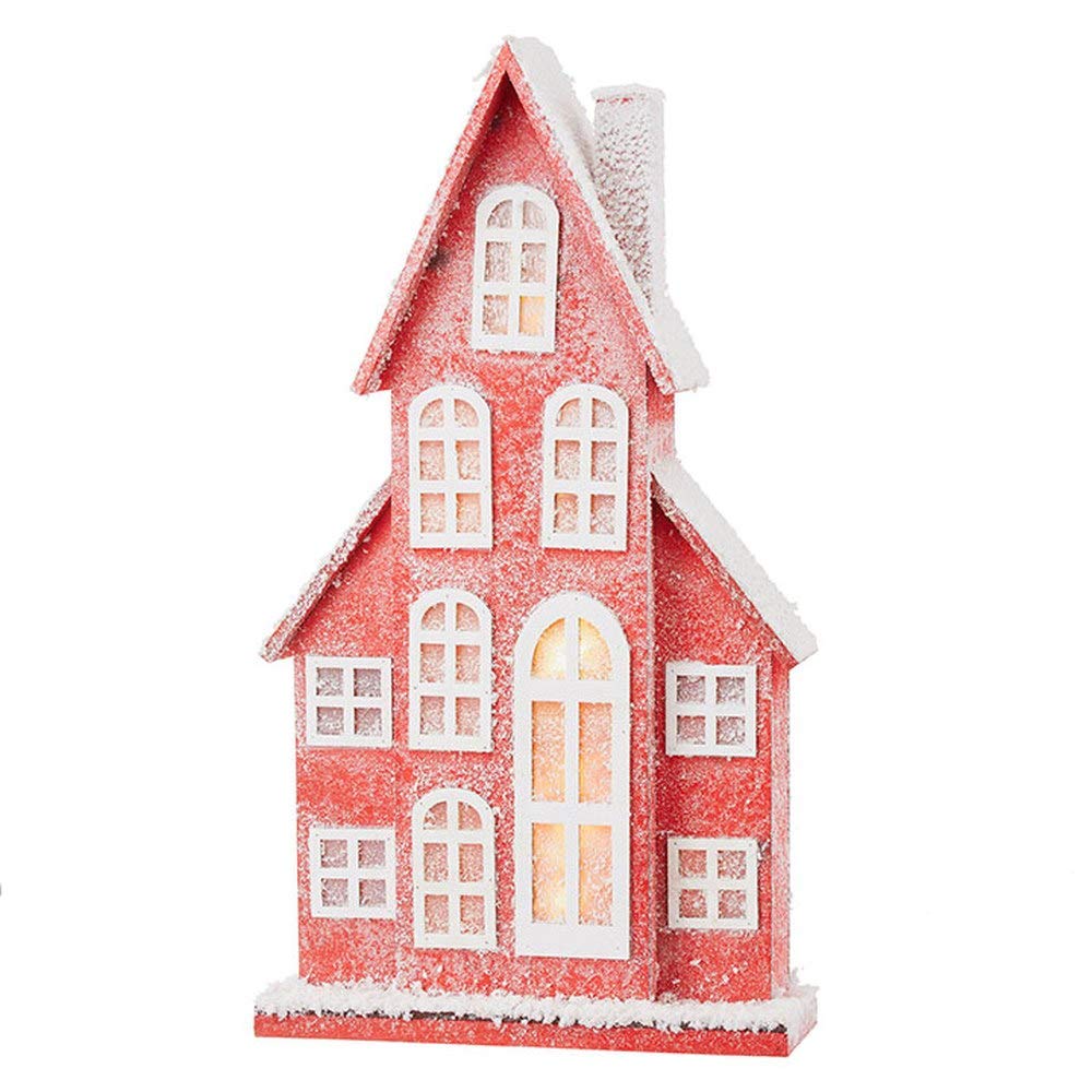 Raz Imports 30.5-Inch Lighted Snowman House Decor - Winter Holiday Indoor/Outdoor Christmas Decoration for Home, Yard, and Party
