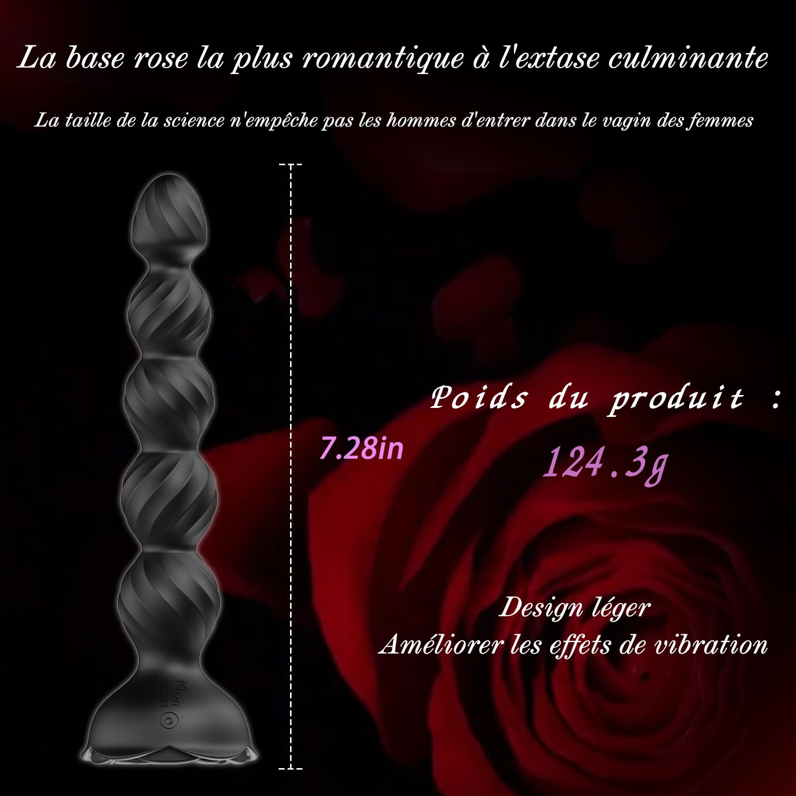 Remote Control Anal Plug Vibrator for Men & Women - Prostate Massager with Beads, Thrusting Dildo for Couples - Black | Perfect for Solo Play, Couples Fun & Sensual Massage