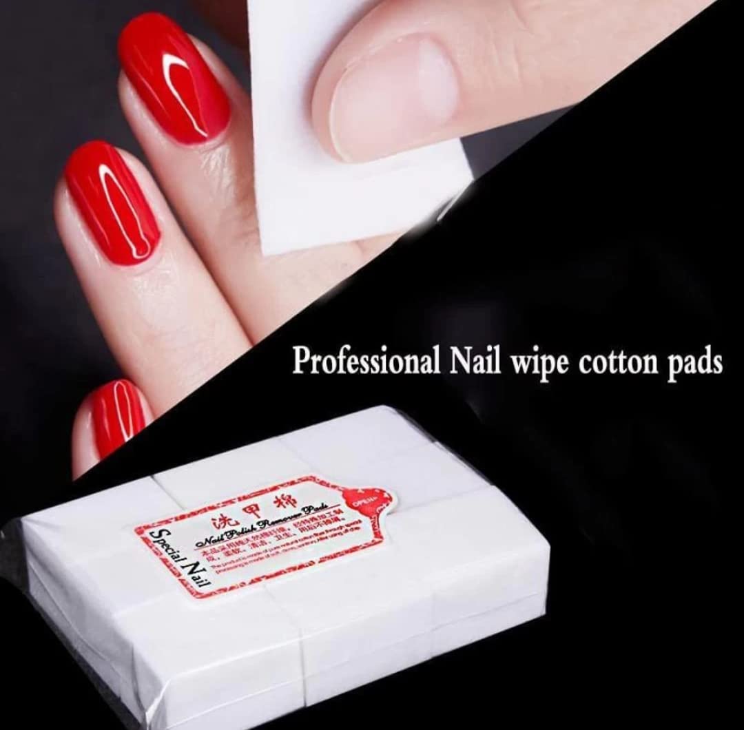 NAILSBAR Professional Nail Cotton Pads - 1000 Pcs Nail Wipes for Gel Polish Removal & Nail Art | Salon-Grade Nail Care Accessories for Manicure, Pedicure & At-Home Nail Treatments
