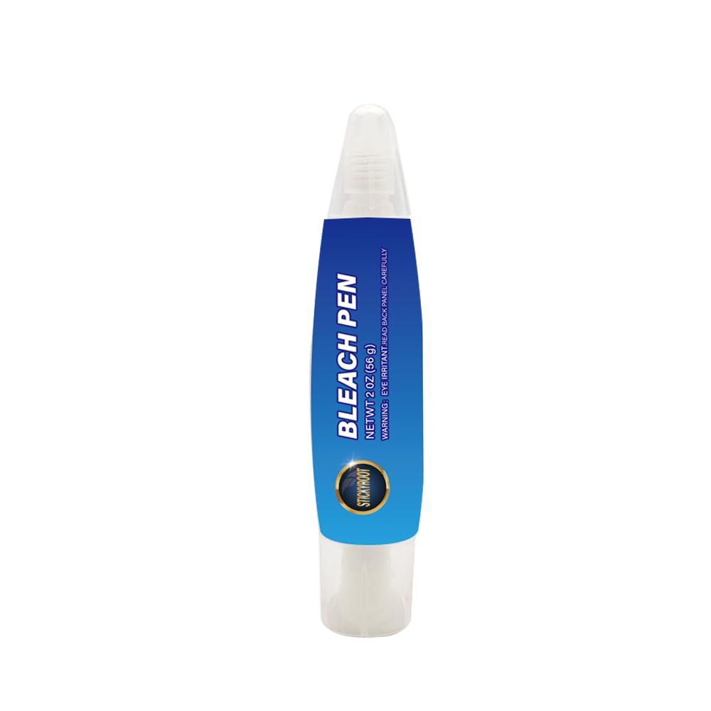 Bleach Pen Gel for Clothes - Stain Remover Pen for Travel, Instant Stain Removal, Travel Size Toiletries & Essentials | Perfect for On-the-Go Stain Treatment, Travel Accessories, and Quick Fabric Care