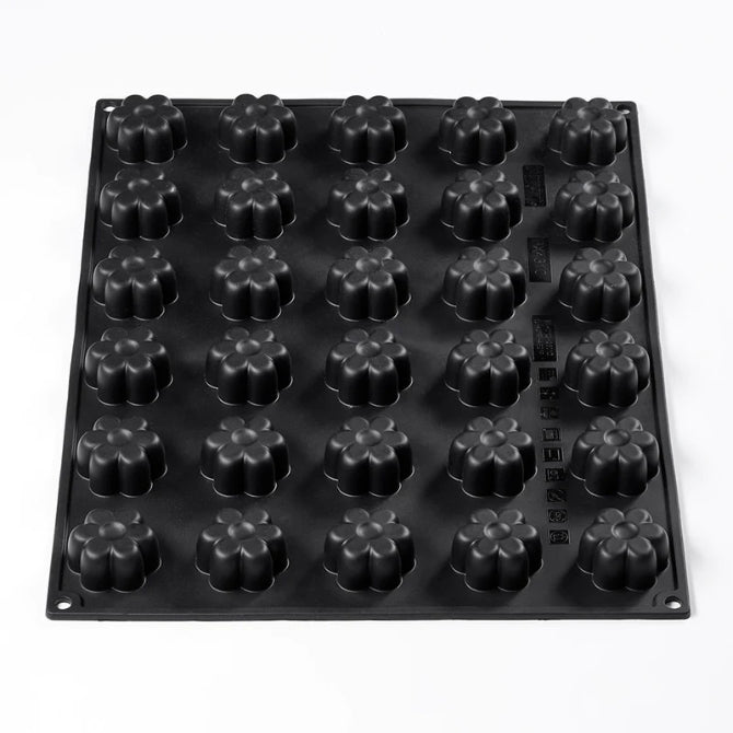 Bachour Margherita Silicone Mold - 30 Cavity Mini Tartlet Baking Molds for Professional Chefs & Home Bakers | Perfect for Desserts, Chocolates, Candies & Soap Making