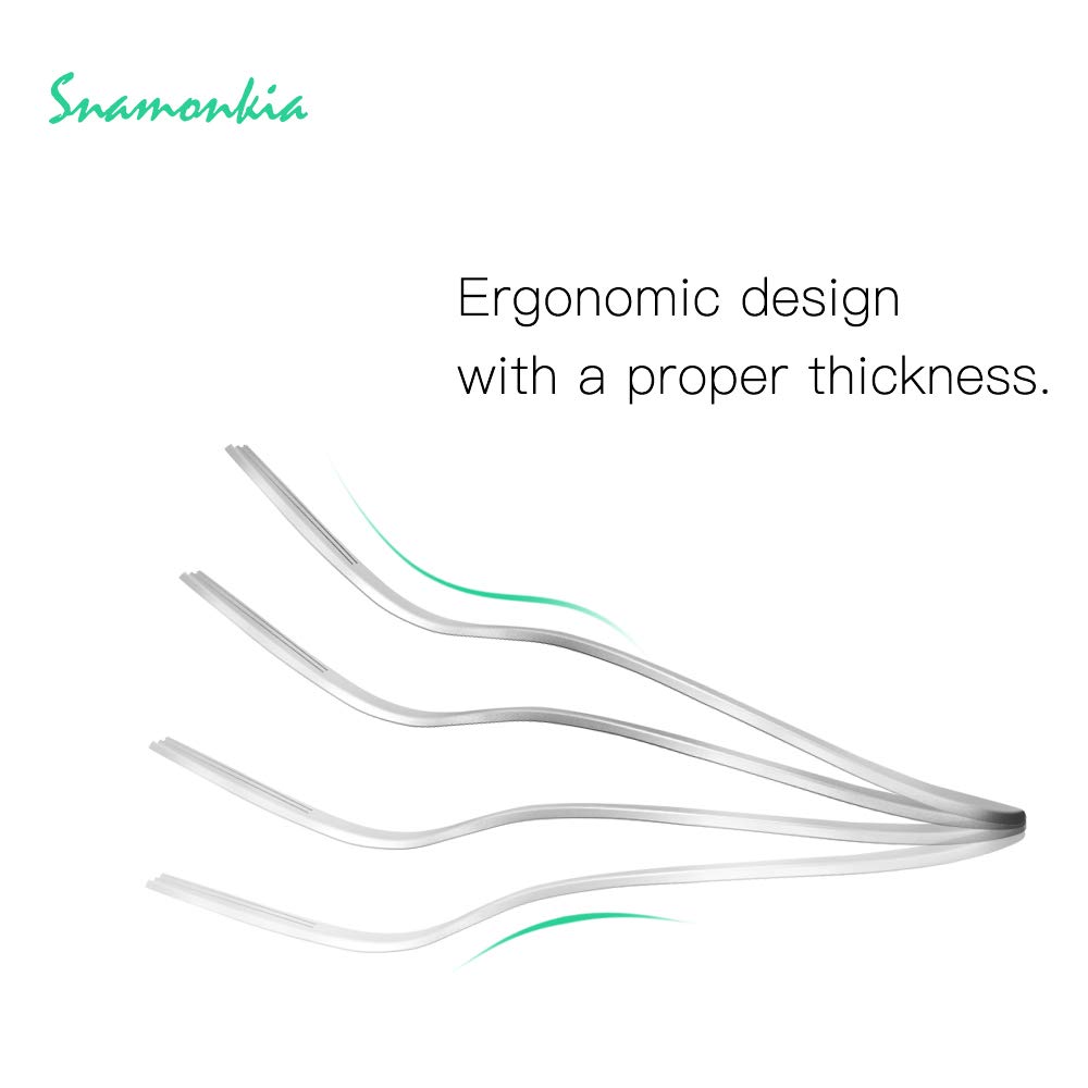 Premium Snamonkia 12-Piece Stainless Steel Appetizer Forks Set - 5.4 Inch 3-Tine Mini Dessert Forks for Cocktails, Salads, Fruits | Perfect for Parties, Travel, Picnics & Home Entertaining