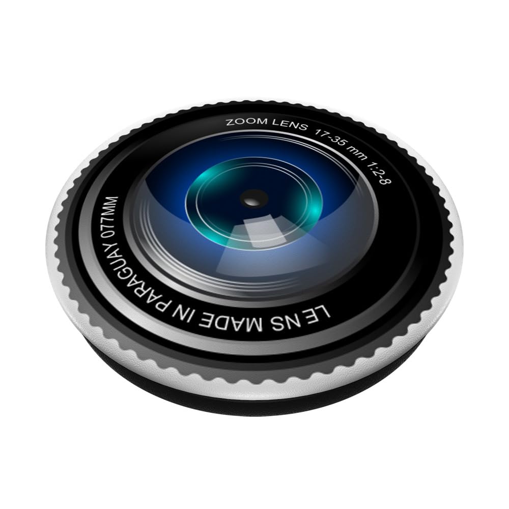 Professional Camera Lens for Photographers - Men & Women DSLR/Mirrorless PopSockets Adhesive PopGrip - Perfect for Travel, Vlogging & Outdoor Photography