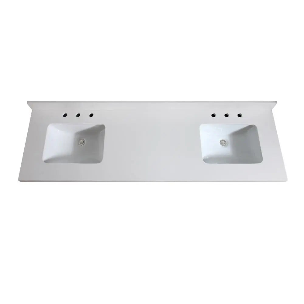73-Inch Super White Quartz Countertop - Premium Tier 2 Upgrade for Modern Kitchens & Bathroom Vanities | Durable, Stain-Resistant Surface for Cooking, Entertaining & Daily Use