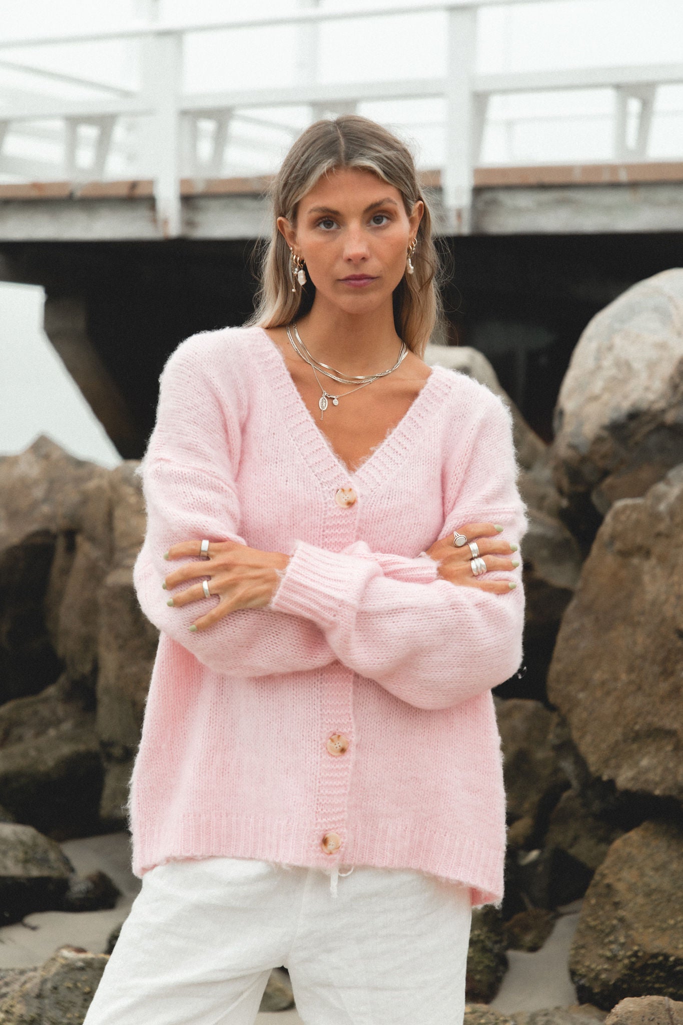 Amelia Button Down Cardigan for Women - Soft & Stylish Open Front Sweater | Perfect for Office, Casual Outfits & Layering