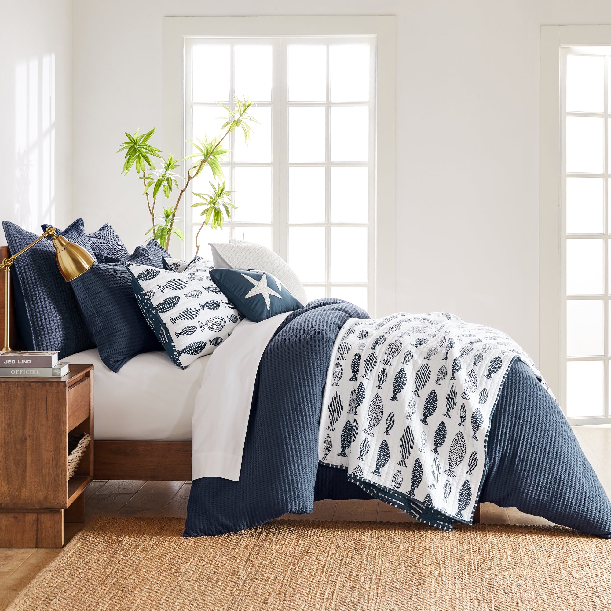 Premium Cloud Waffle Comforter Set - Ultra Soft Breathable Bedding for All Seasons | Cozy Home & Hotel Luxury Bedroom Decor