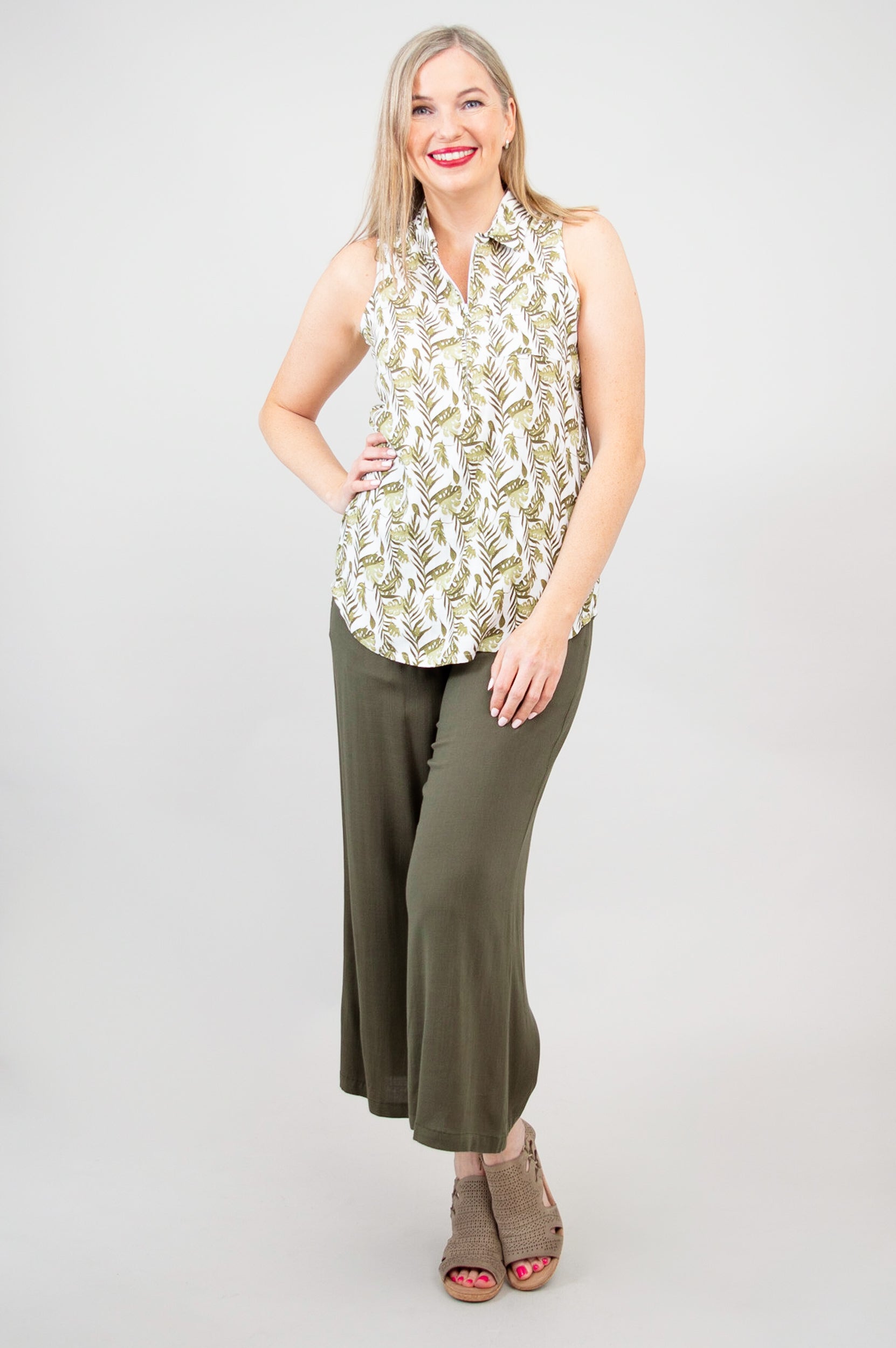 Breathable Linen Bamboo Hula Tank Top for Women - Summer Beach Vacation & Casual Wear | Final Sale