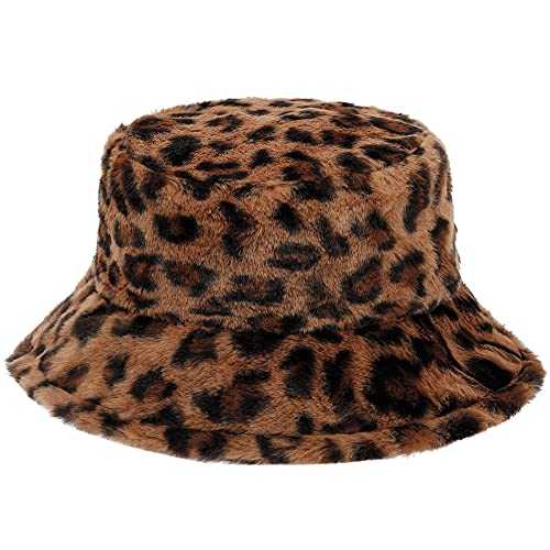 Stylish Furry Bucket Hat for Women & Men - Trendy Winter Fashion Accessory - Perfect for Outdoor Activities, Music Festivals & Streetwear