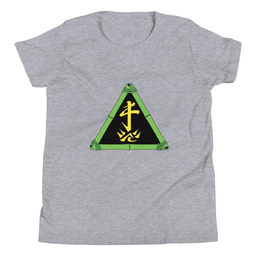 Zoo Jitsu Fighters ZJ Triangle Youth Short Sleeve T-Shirt - Cool Martial Arts Graphic Tee for Kids & Teens - Perfect for Training, School & Casual Wear