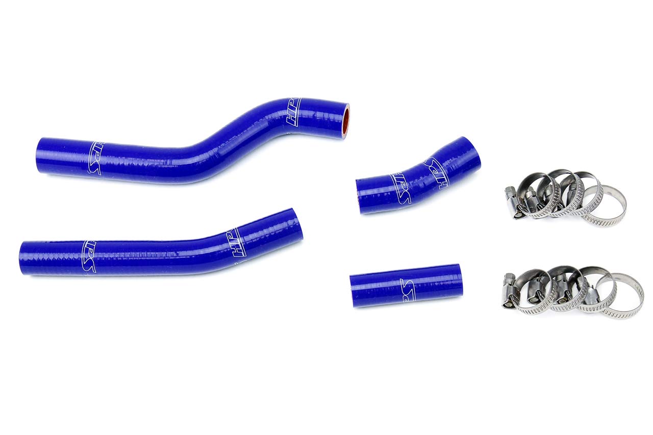 HPS 57-1264-BLUE Blue Radiator Hose Kit - High Performance Coolant Hose Replacement for Enhanced Engine Cooling | Perfect for Car, Truck & SUV Maintenance & Upgrades