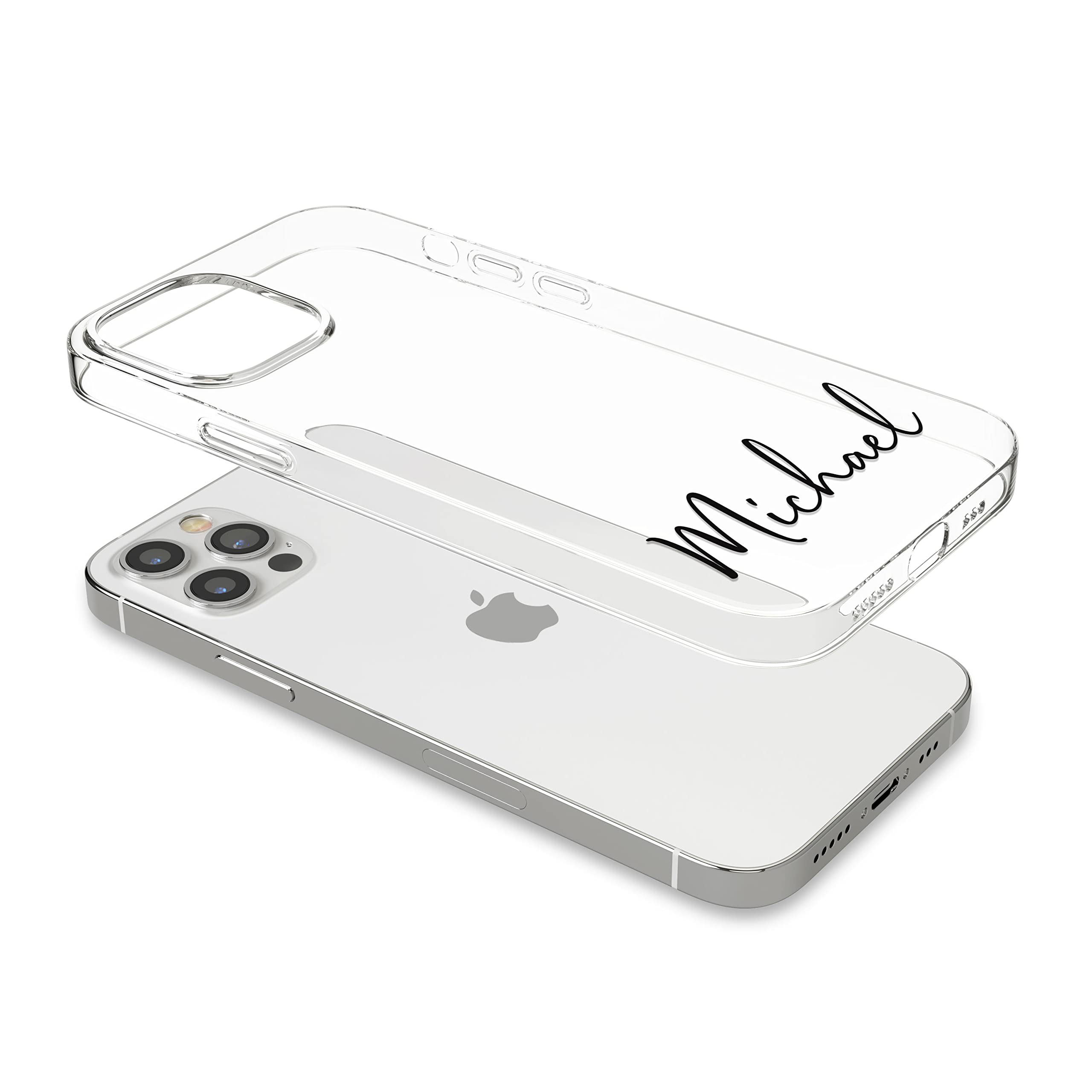 Birsppy Liana Custom Personalized Name iPhone Case - Clear Handwritten Style Cover for iPhone 15 Pro Max/14 Plus/13 Mini/12/11/XR/XS/X/10/8/7/SE/6s/6 - Perfect Gift & Daily Protection