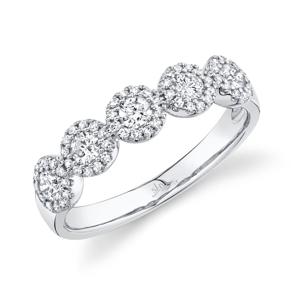 0.57 Carat 14K White Gold Diamond Women's Wedding Band Ring SC55002618Z8 - Perfect for Engagement, Anniversary & Everyday Elegance
