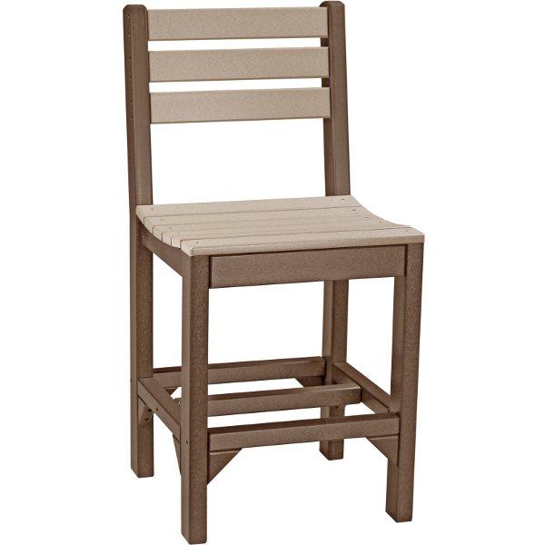 Island Side Chair - Modern Wicker Patio Dining Chair for Outdoor, Garden, Poolside & Porch Use - Lightweight & Durable Rattan Furniture for Backyard, Deck & Balcony