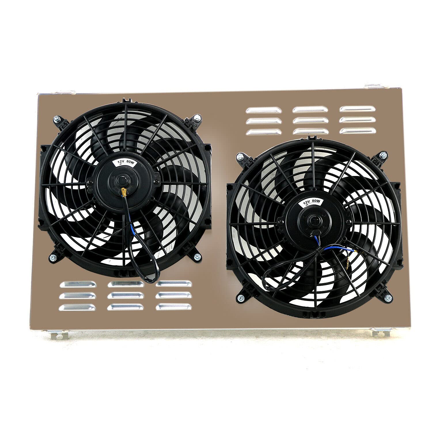 High-Performance Aluminum Radiator Shroud with Dual 12