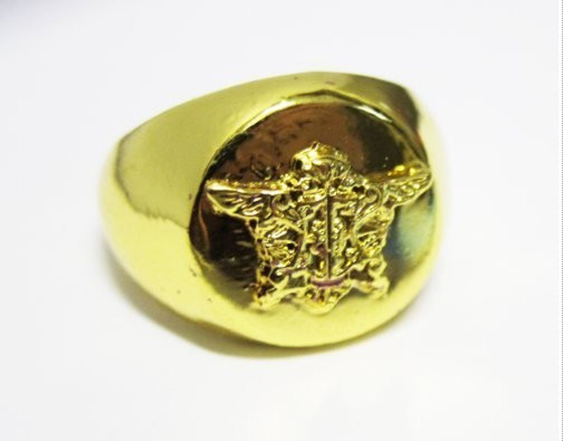 Black Butler Ciel Phantomhive Gold Ring - Anime Cosplay Jewelry for Fans & Collectors - Perfect for Halloween, Cosplay Events, and Anime Conventions