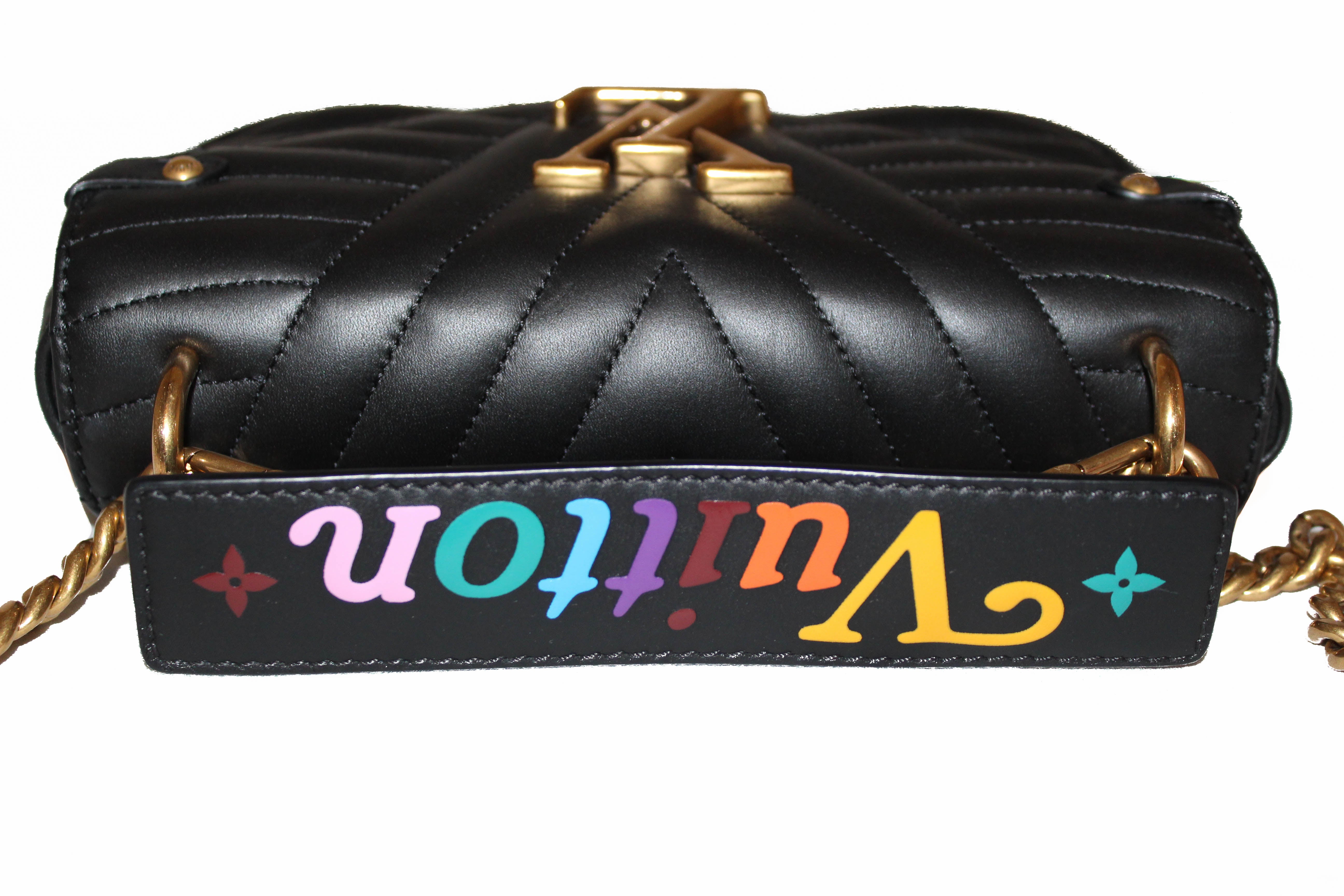 Authentic Louis Vuitton Black New Wave Chain PM Crossbody Bag - Luxury Handbag for Women, Perfect for Date Night, Parties & Travel Accessories